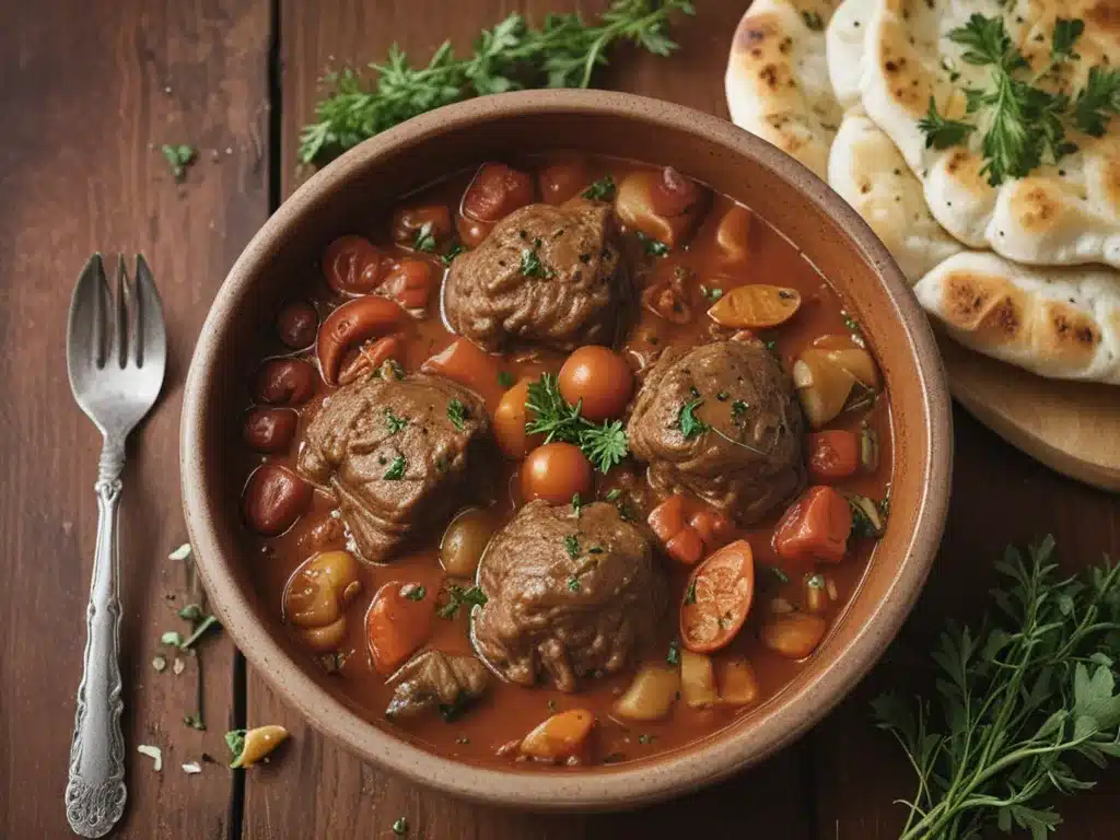 Lamb Chashushuli: Tomato Stew with Herbs