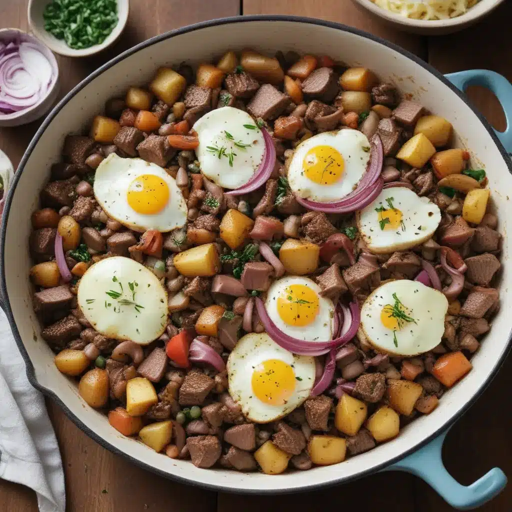 Beef and Potato Hash with Red Onion