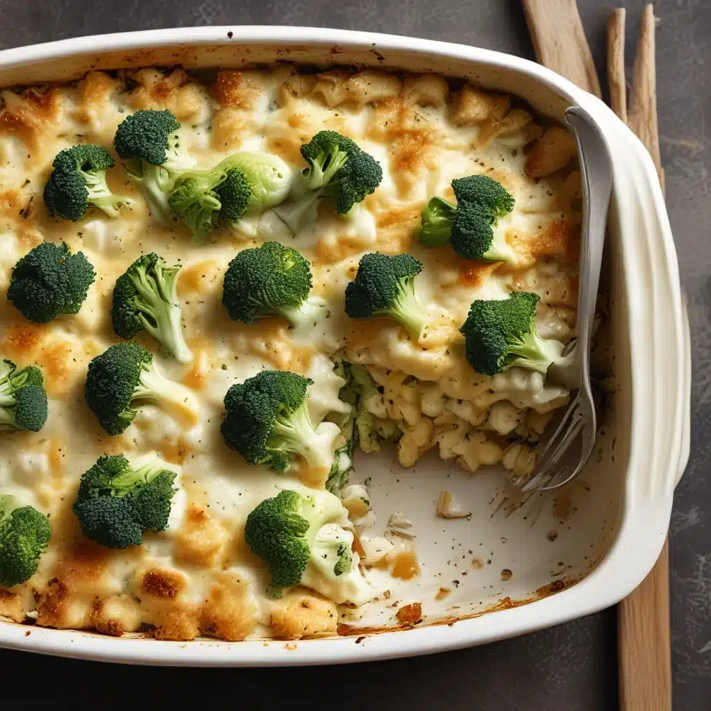 Broccoli and Cauliflower Casserole with Cheese