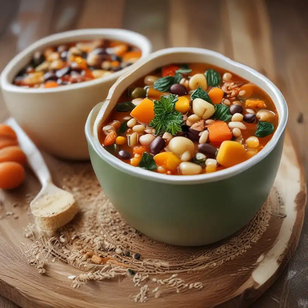 Chunky Vegetable Soup with Beans and Grains