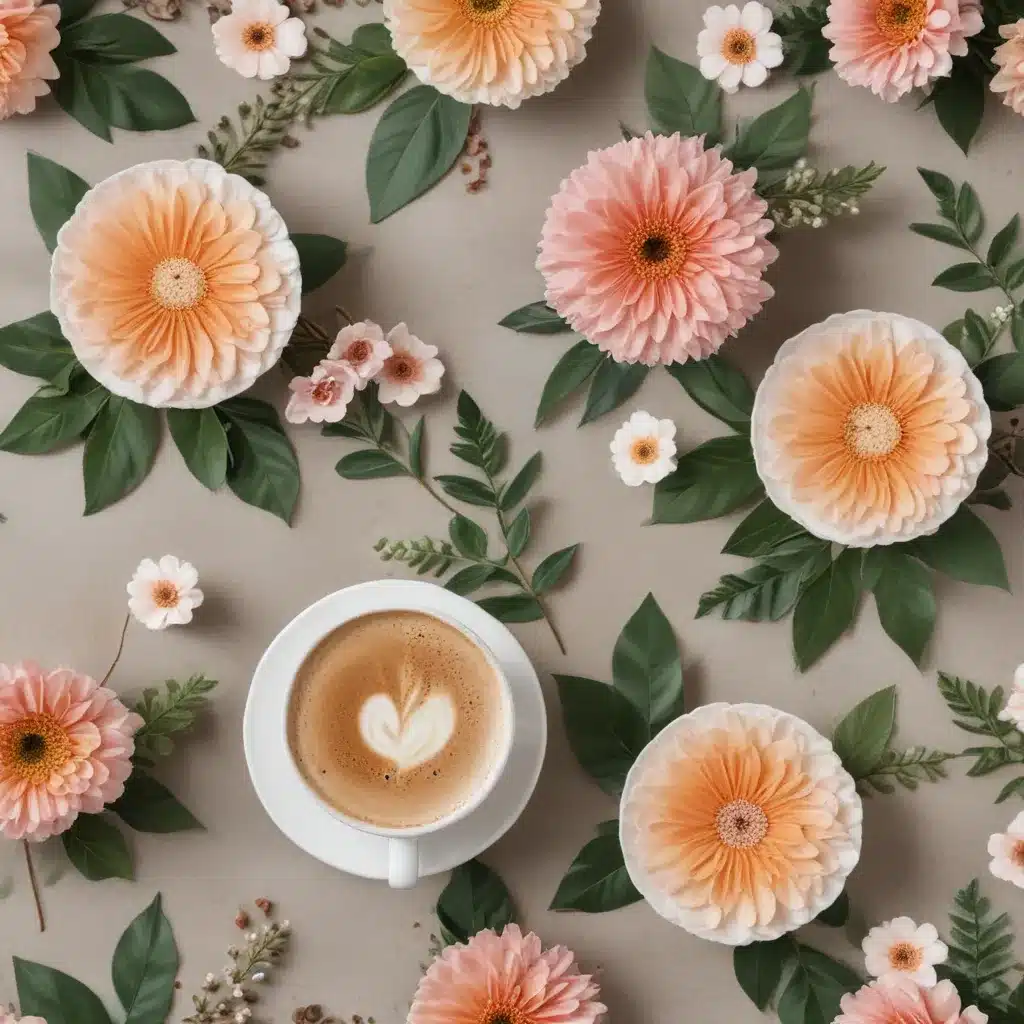 Coffee Meets Flowers for Floral Sips