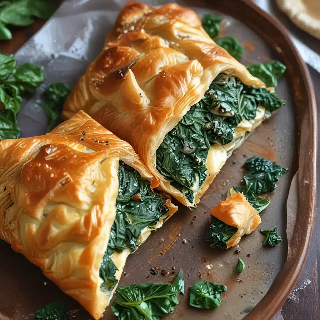 Flaky Spinach Goat Cheese Borek