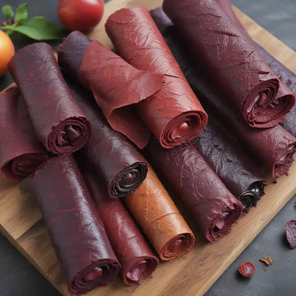 Fruit Leathers with Plums, Cherries and More