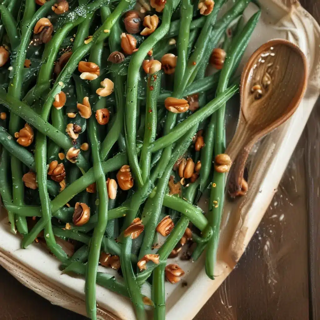 Garlicky Green Beans with Toasted Hazelnuts