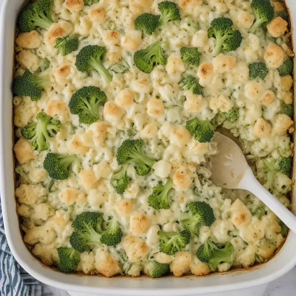 Light and Creamy Broccoli-Cauliflower Casserole