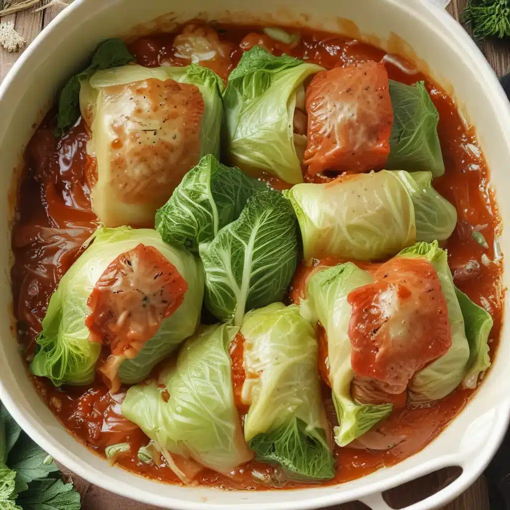 Meaty Cabbage Rolls with Hidden Rice Surprise