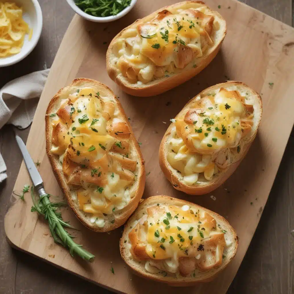 Plump Potato-Cheese Bread Boats