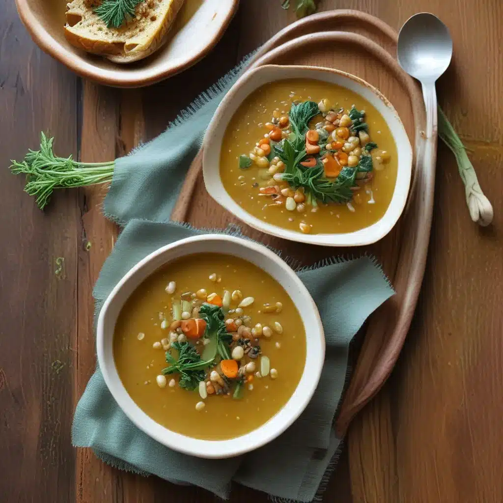 Savory Leek and Lentil Soup