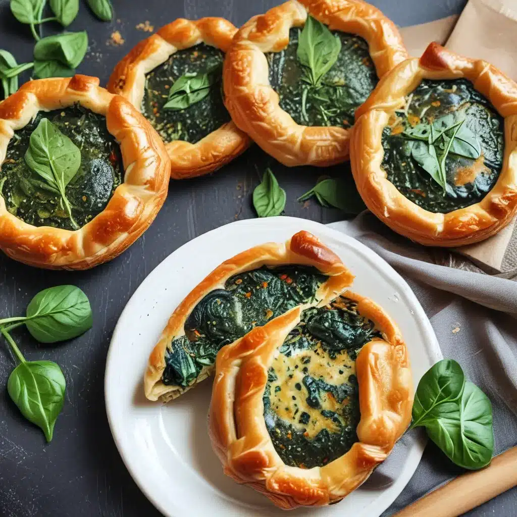 Savory Spinach Pies Stuffed with Cheese