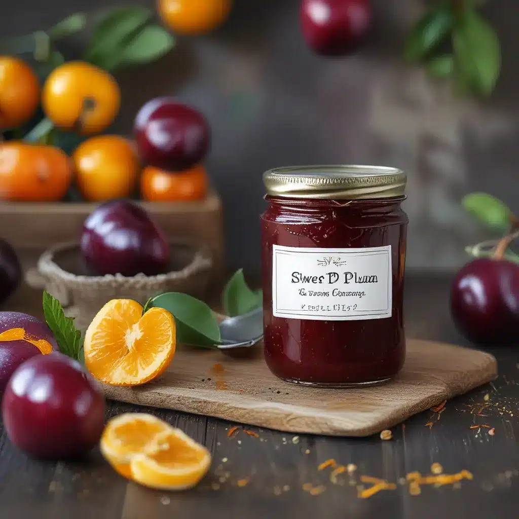 Sweet Plum Jam with Orange Zest