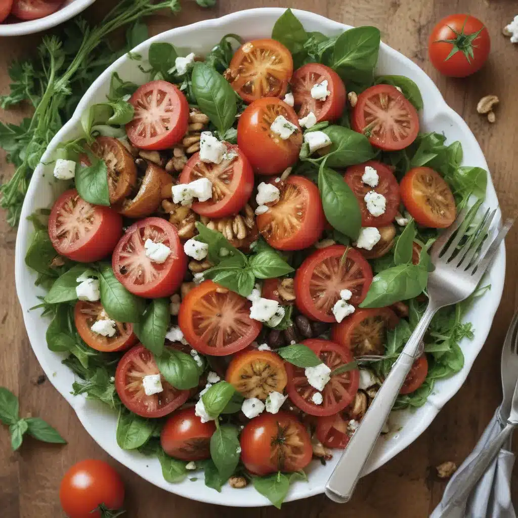 Tomato and Herb Salad with Feta and Walnuts