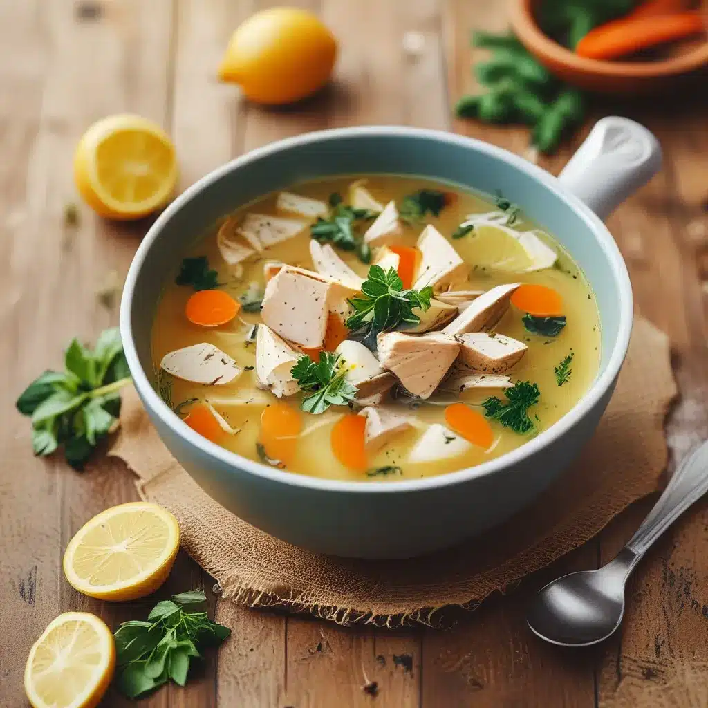 Zesty Chicken Soup with Lemon